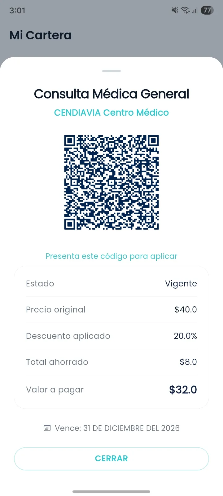 Yala - Pantalla de ofertas
